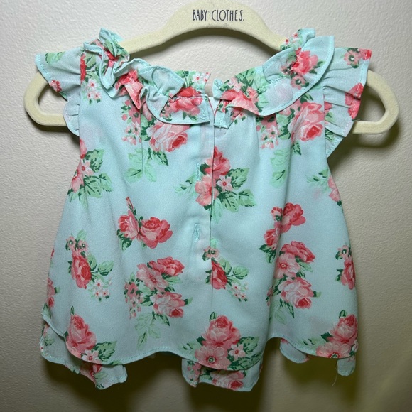 Janie & Jack Baby Girl Floral Two Piece Set Size 3-6 Months - Picture 2 of 7